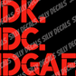 IDK, IDC, IDGAF; Funny Vinyl Decals Suitable For Cars, Windows, Walls, and More!