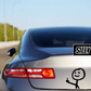 Stick Figure Middle Finger; Funny Vinyl Decals Suitable For Cars, Windows, Walls, and More!