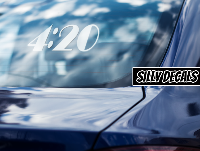 4:20 Time; 420 Vinyl Decals Suitable For Cars, Windows, Walls, and More!