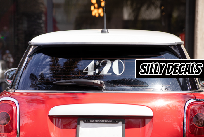 4:20 Time; 420 Vinyl Decals Suitable For Cars, Windows, Walls, and More!