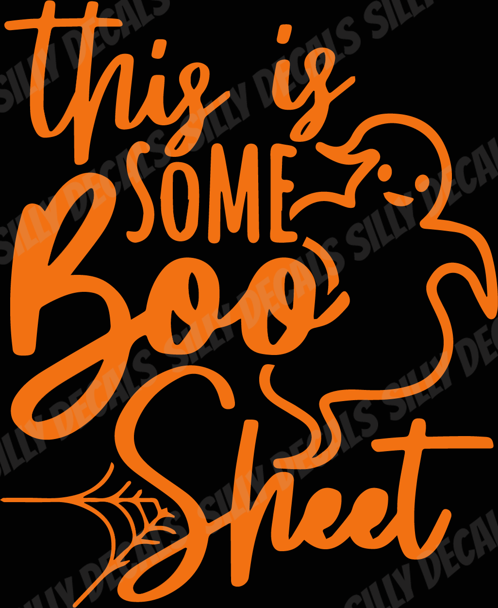 This Is Some Boo Sheet; Funny Spooky Halloween Vinyl Decals Suitable For Cars, Windows, Walls, and More!