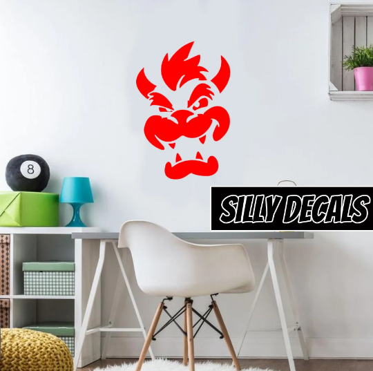 Bowser; Nintendo Inspired Vinyl Decals Suitable For Cars, Windows, Walls, and More!