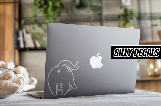 Cat Bum; Cute Funny Vinyl Decals Suitable For Cars, Windows, Walls, and More!