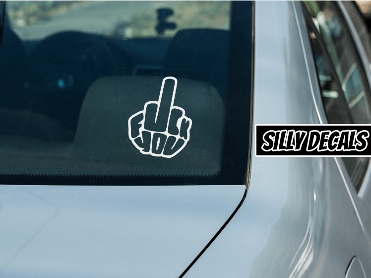 Fuck You; Funny Vinyl Decals Suitable For Cars, Windows, Walls, and More!