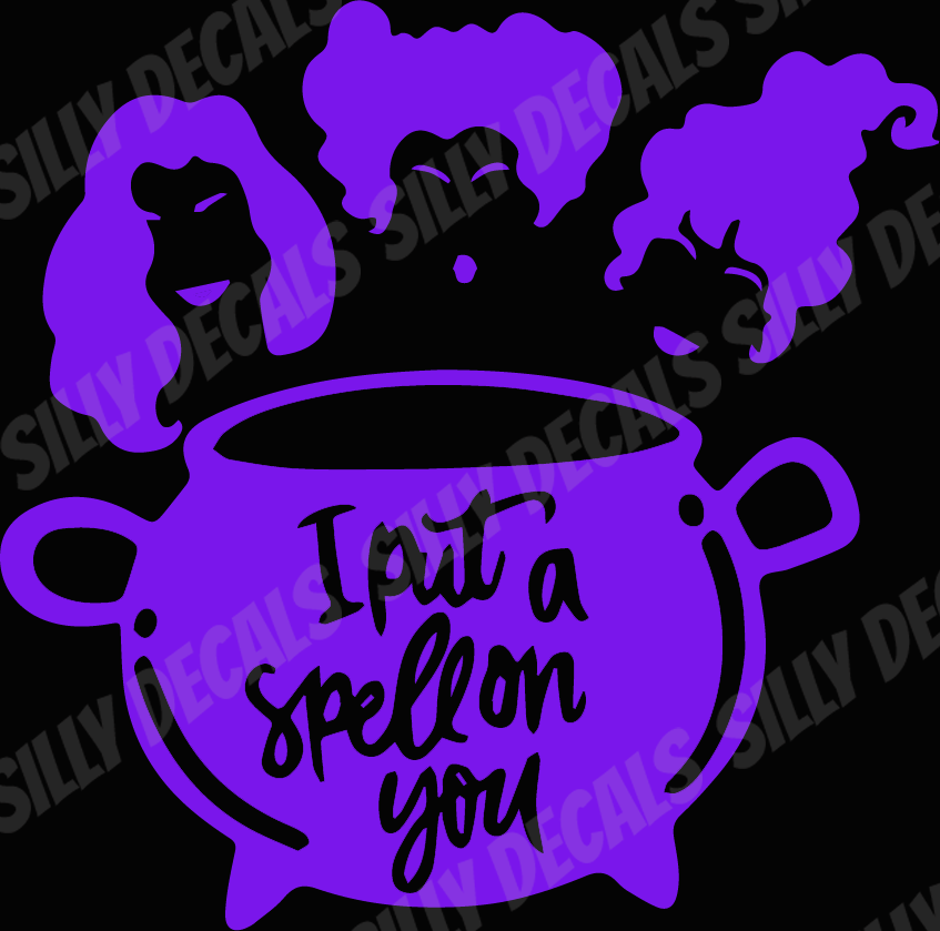Hocus Pocus Inspired; Spooky Halloween Vinyl Decals Suitable For Cars, Windows, Walls, and More!