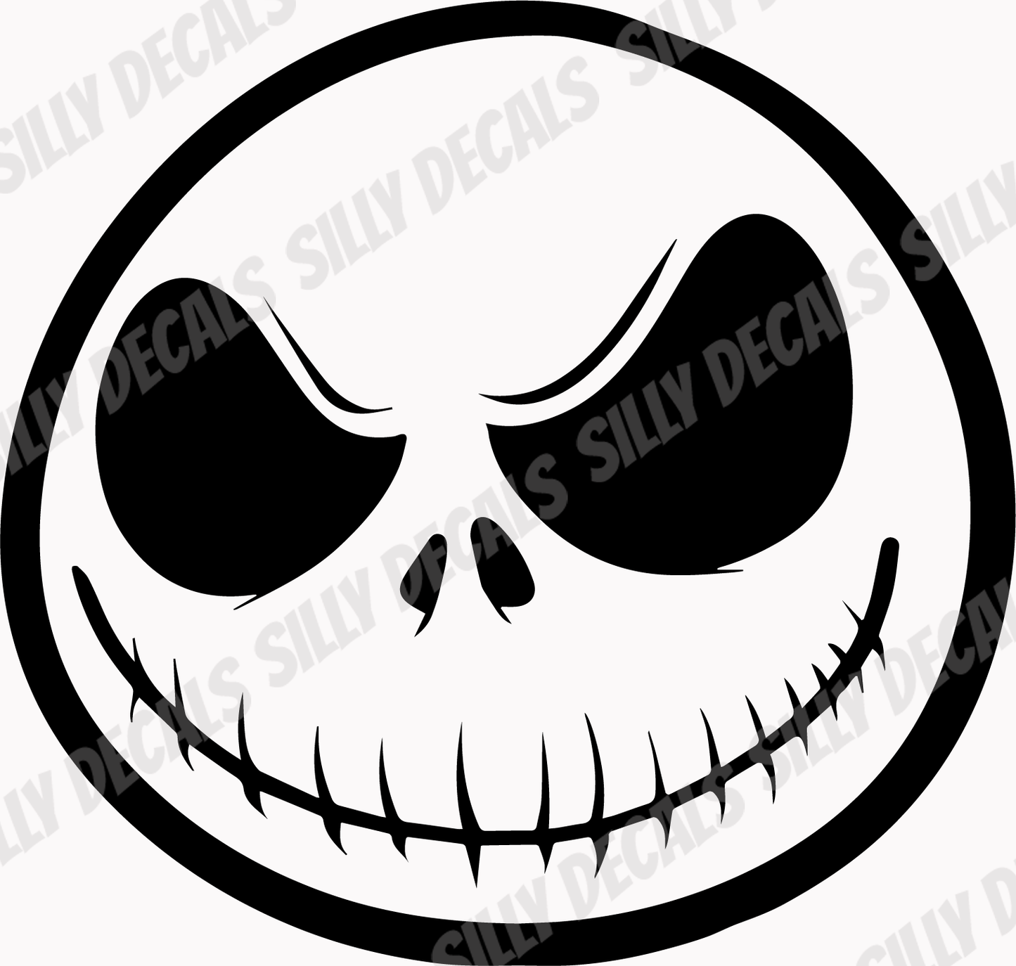 Skeleton Face; Scary Halloween Horror Vinyl Decals Suitable For Cars, Windows, Walls, and More!