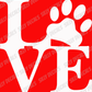 Love Paw; Animal-Themed Vinyl Decals Suitable For Cars, Windows, Walls, and More!