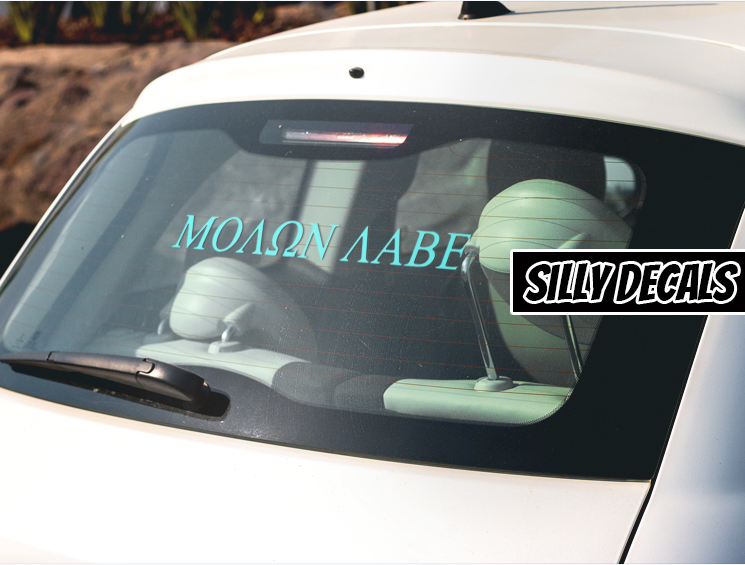 Molon Labe Inspired; Vinyl Decals Suitable For Cars, Windows, Walls, and More!