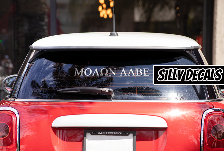 Molon Labe Inspired; Vinyl Decals Suitable For Cars, Windows, Walls, and More!