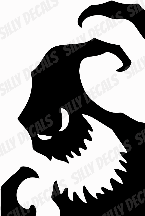 Spooky Ghost; Scary Halloween Horror Character Vinyl Decals Suitable For Cars, Windows, Walls, and More!