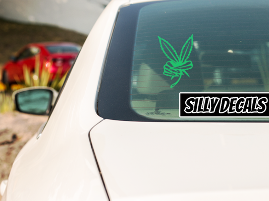 Weed Peace Sign; 420 Vinyl Decals Suitable For Cars, Windows, Walls, and More!