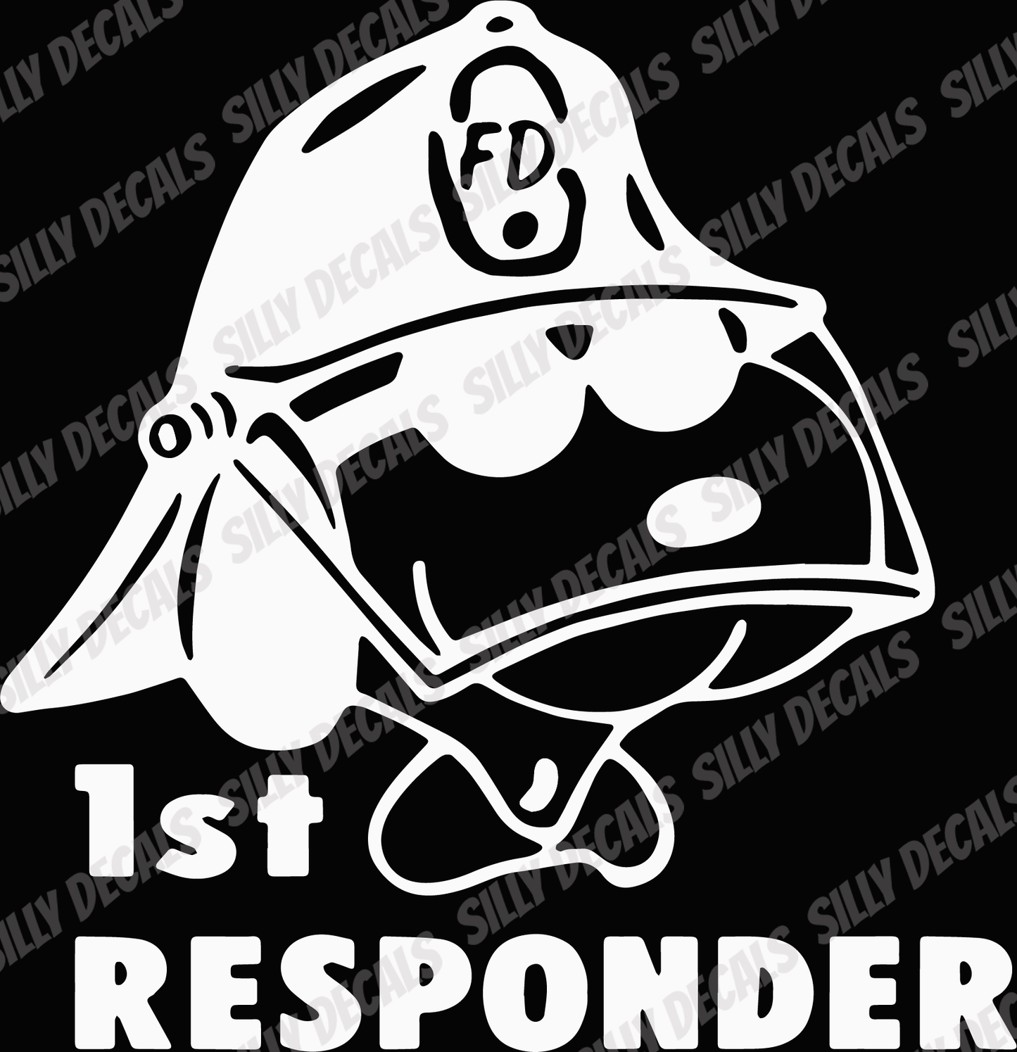 Snoopy Inspired First Responder; Funny Healthcare Character Vinyl Decals Suitable For Cars, Windows, Walls, and More!