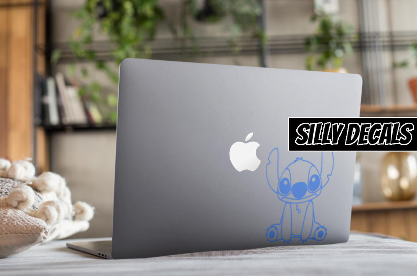 Stitch Decal; Cartoon Character Inspired Vinyl Decals Suitable For Cars, Windows, Walls, and More!