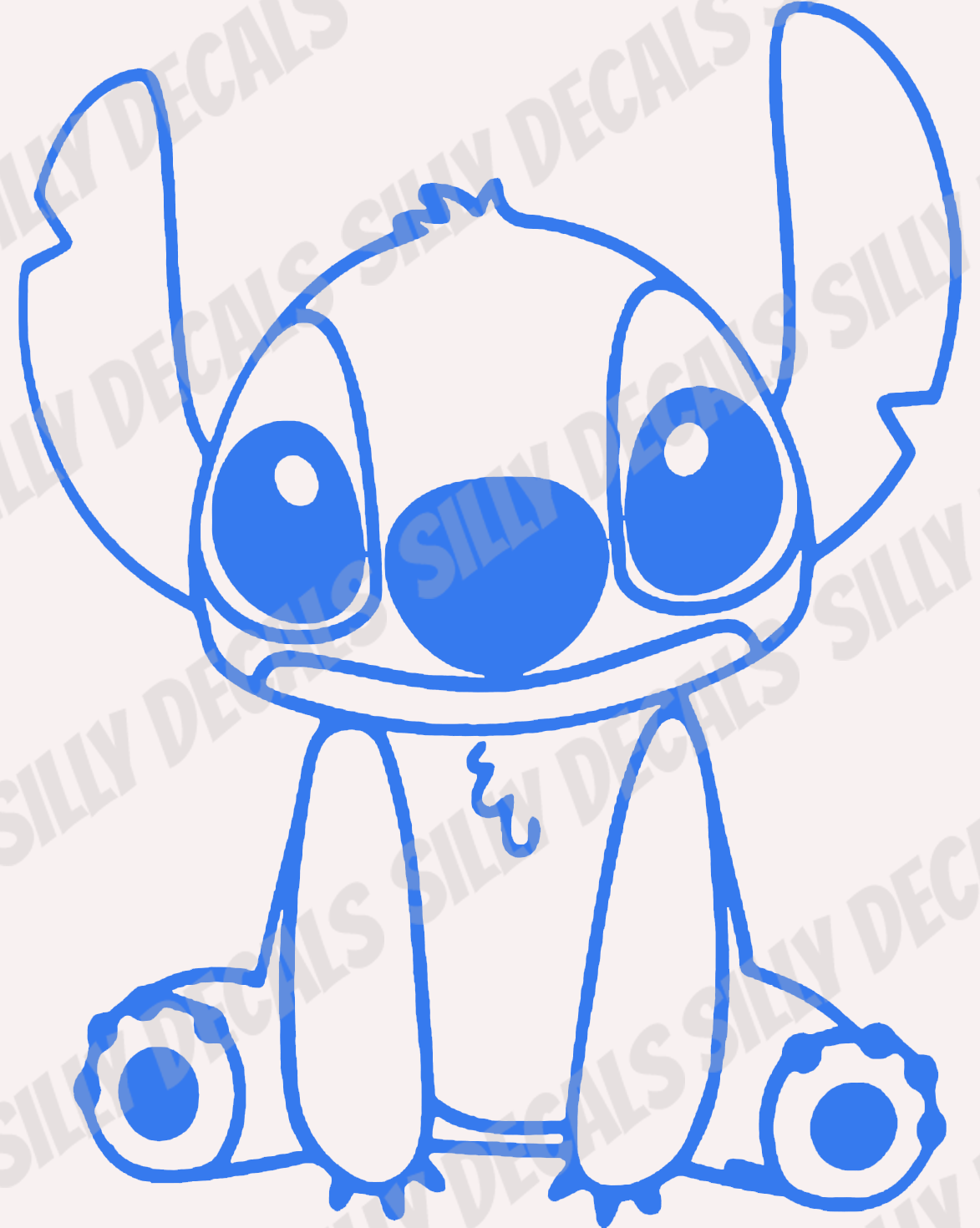 Stitch Decal; Cartoon Character Inspired Vinyl Decals Suitable For Cars, Windows, Walls, and More!