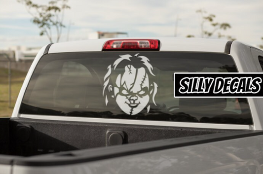 Scary Halloween Character; Horror Character Vinyl Decals Suitable For Cars, Windows, Walls, and More!