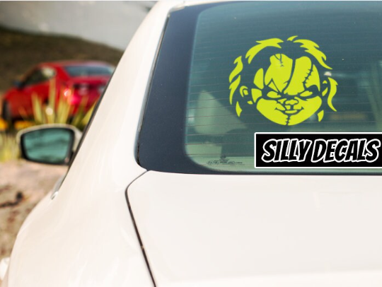 Scary Halloween Character; Horror Character Vinyl Decals Suitable For Cars, Windows, Walls, and More!