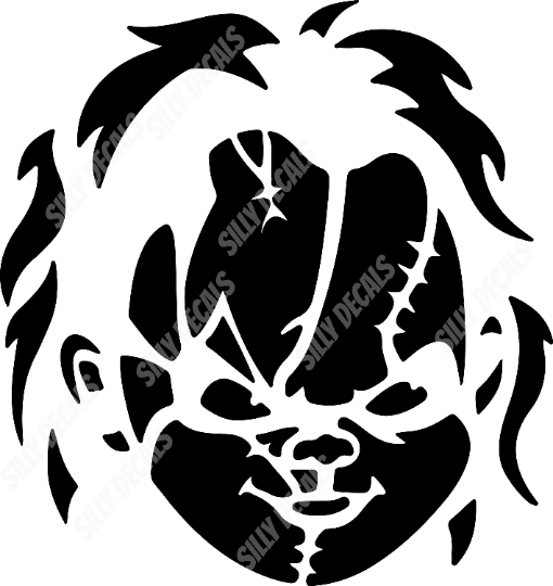 Scary Halloween Character; Horror Character Vinyl Decals Suitable For Cars, Windows, Walls, and More!