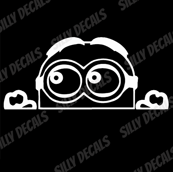 Peeping Minion; Funny Vinyl Decals Suitable For Cars, Windows, Walls, and More!