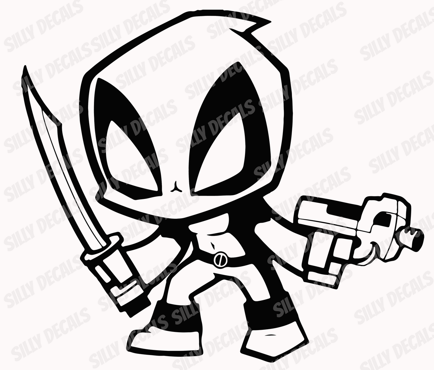 Deadpool; Marvel Inspired Character Vinyl Decals Suitable For Cars, Windows, Walls, and More!