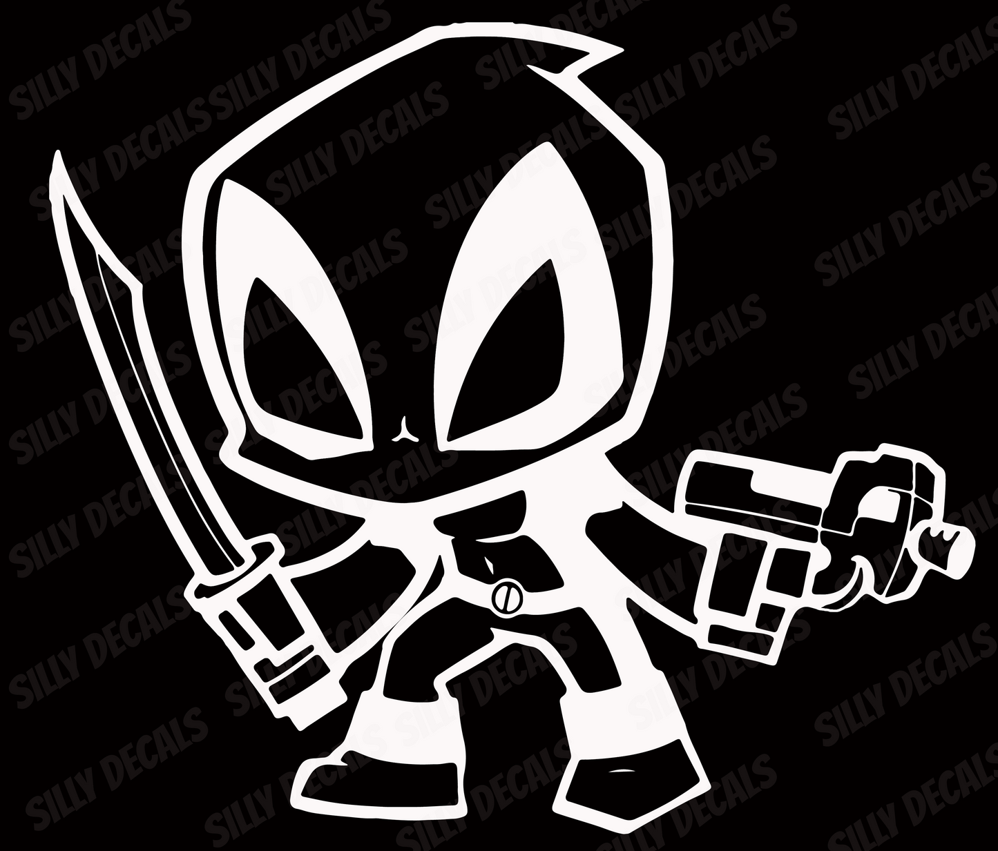 Deadpool; Marvel Inspired Character Vinyl Decals Suitable For Cars, Windows, Walls, and More!