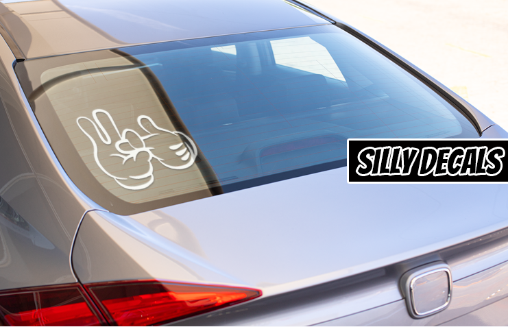 Finger In The Hole; Funny Vinyl Decals Suitable For Cars, Windows, Walls, and More!