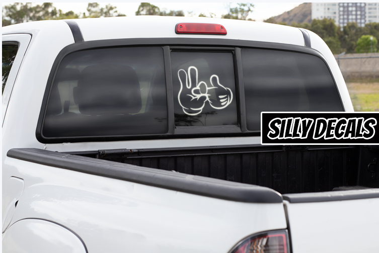 Finger In The Hole; Funny Vinyl Decals Suitable For Cars, Windows, Walls, and More!