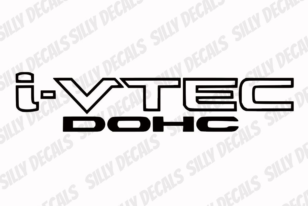 JDM i-VTEC DOHC Inspired; Honda Civic Accord Vinyl Decals Suitable For Vehicles, Windows, Walls, and More!