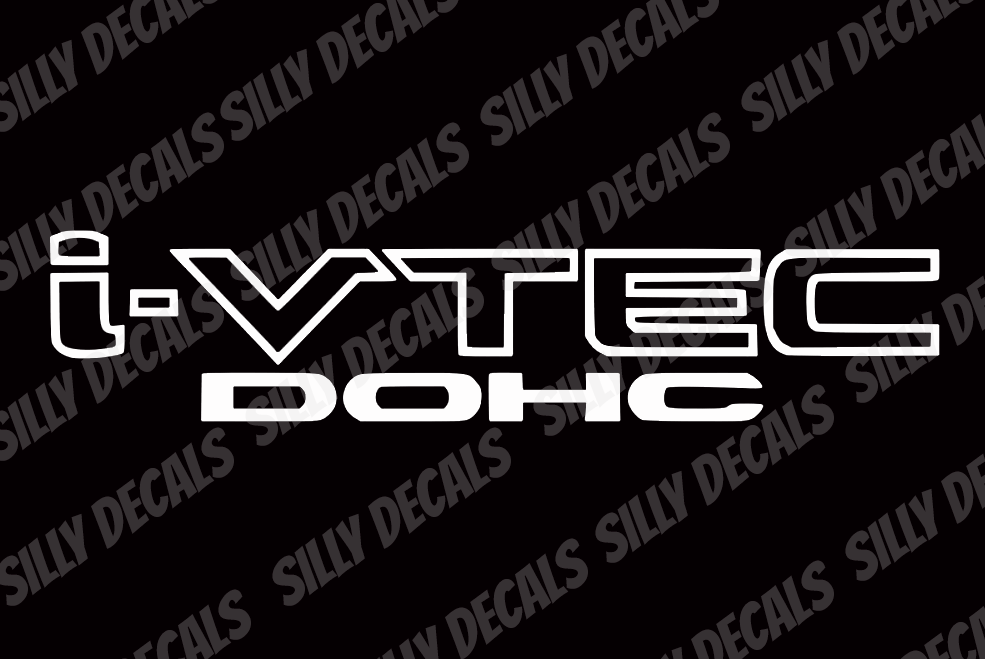 JDM i-VTEC DOHC Inspired; Honda Civic Accord Vinyl Decals Suitable For Vehicles, Windows, Walls, and More!