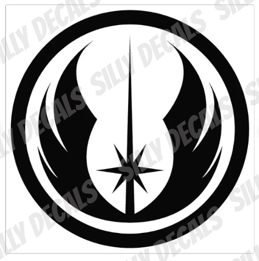 StarWars Inspired Jedi Order; Vinyl Decals Suitable For Cars, Windows, Walls, and More!