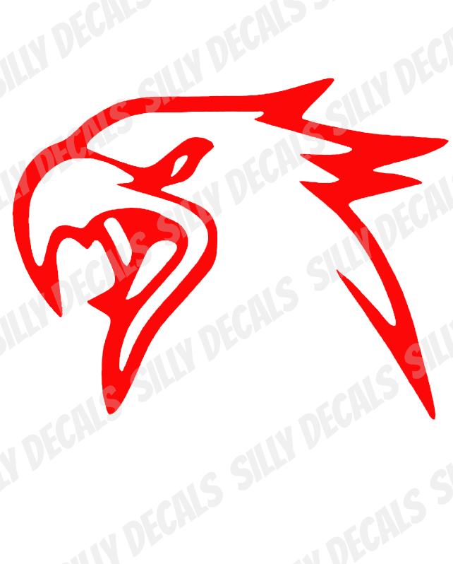 Hawk Head; Vinyl Decals Suitable For Cars, Windows, Walls, and More!