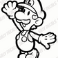 Baby Luigi; Nintendo Inspired Vinyl Decals Suitable For Cars, Windows, Walls, and More!