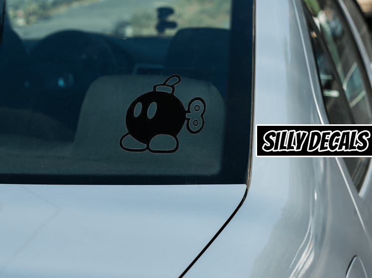 Super Mario Bomb; Nintendo Inspired Vinyl Decals Suitable For Cars, Windows, Walls, and More!