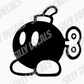 Super Mario Bomb; Nintendo Inspired Vinyl Decals Suitable For Cars, Windows, Walls, and More!