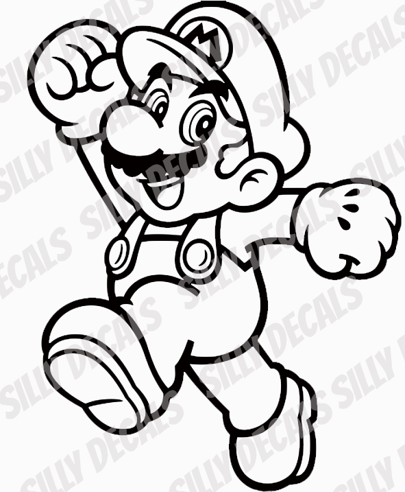 Super Mario; Nintendo Inspired Vinyl Decals Suitable For Cars, Windows, Walls, and More!