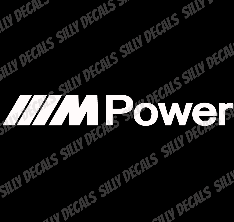 BMW M Power Inspired; Vinyl Decals Suitable For Cars, Windows, Walls, and More!