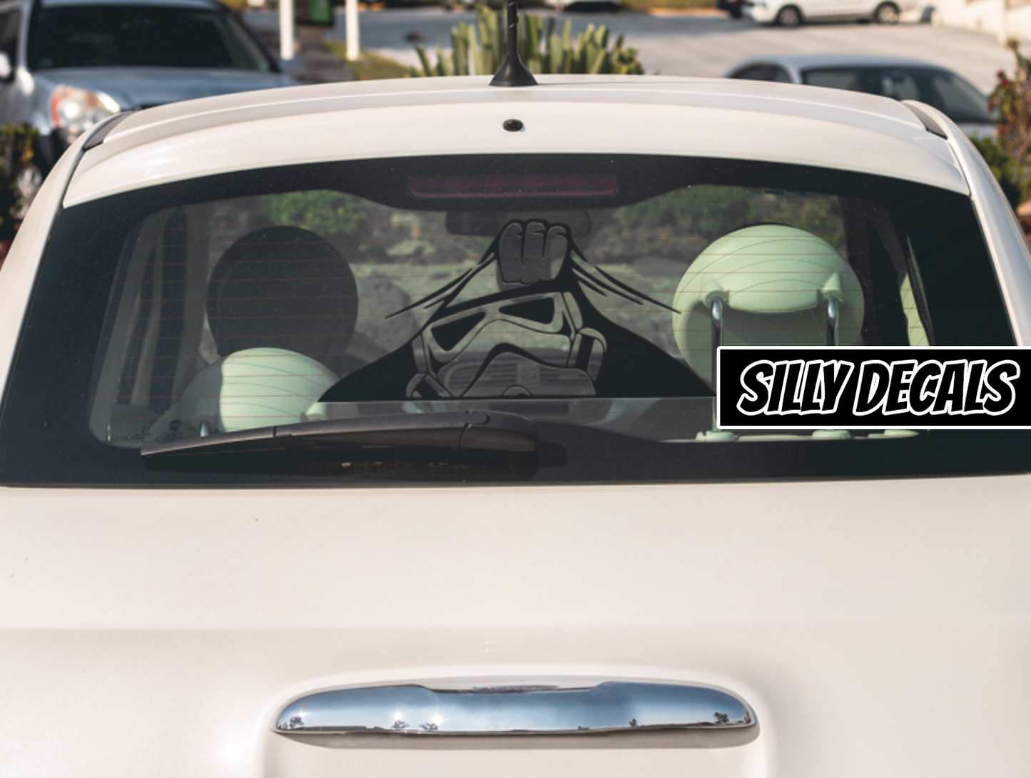Peeking StormTrooper; StarWars Inspired Vinyl Decals Suitable For Cars, Windows, Walls, and More!