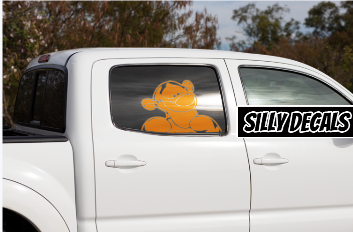 Peeking Tiger; Cartoon Character Vinyl Decals Suitable For Cars, Windows, Walls, and More!