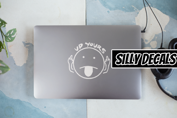 Up Yours; Funny Vinyl Decals Suitable For Cars, Windows, Walls, and More!