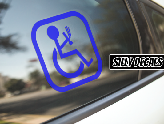 Wheelchair Bong; Funny 420 Vinyl Decals Suitable For Cars, Windows, Walls, and More!